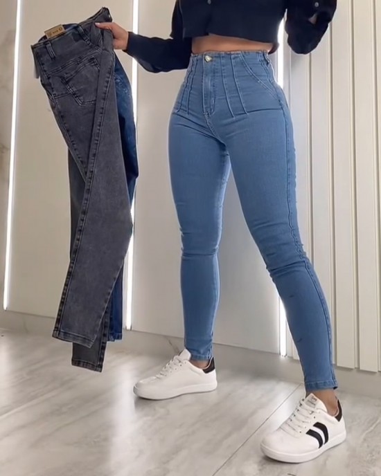Skinny Stretch Butt Lifting Jeans Slim Fit Denim Pants Skinny Stretch Butt Lifting Jeans Slim Fit Denim Pants