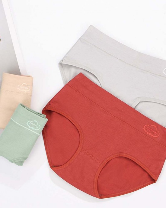 Mid-Waist Cotton Graphene Underpants Mid-Waist Cotton Graphene Underpants