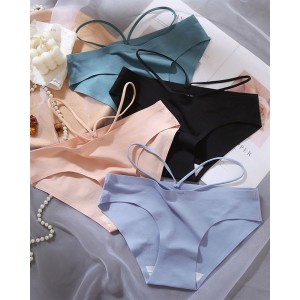 Sexy Slim Cotton Crotch Panties With Breathable Straps