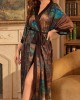 Satin Luxury Lace-Up Dressing Gown Satin Luxury Lace-Up Dressing Gown