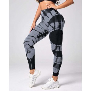 Seamless Tie Dye High Waisted Active Yoga Pants