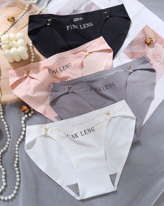 Sexy Hollow Ring Buckle Heart Seamless Ice Silk Underwear Sexy Hollow Ring Buckle Heart Seamless Ice Silk Underwear