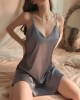 Ice Silk Suspender Nightdress