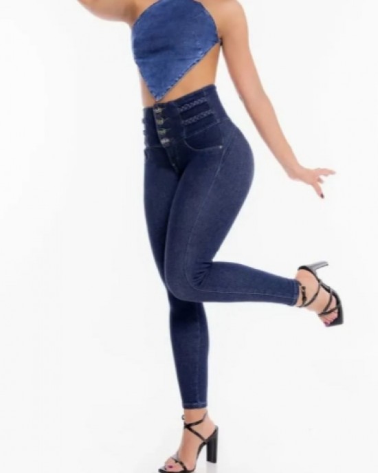 Jeans for Women - Wideband Waist Button Front Skinny Jeans Jeans for Women - Wideband Waist Button Front Skinny Jeans