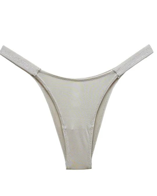 Female Glossy Dazzing Stripe T-back Underwears Female Glossy Dazzing Stripe T-back Underwears