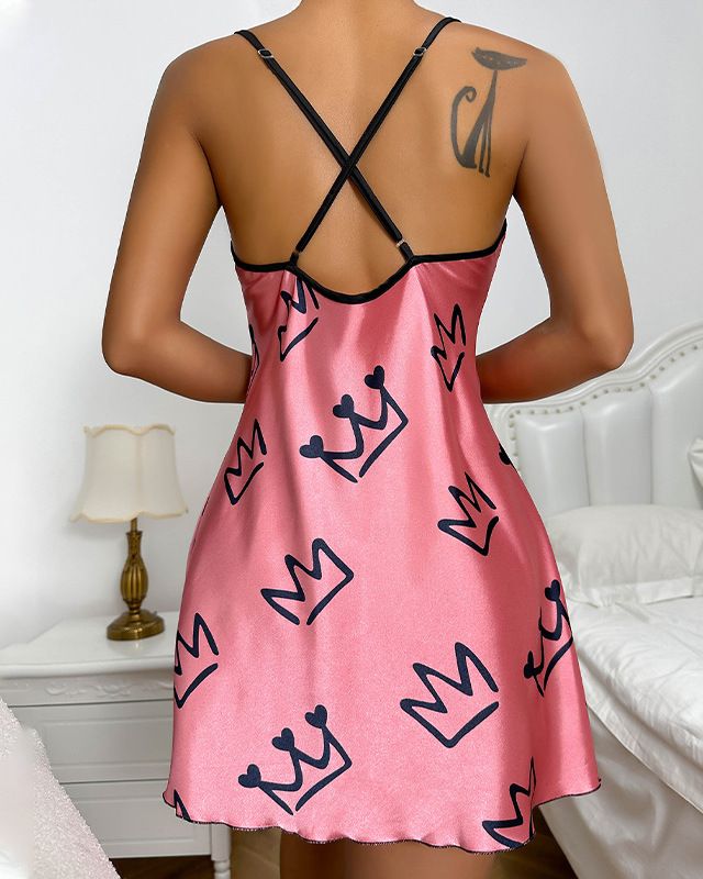 Ice Silk Suspender Nightdress Ice Silk Suspender Nightdress