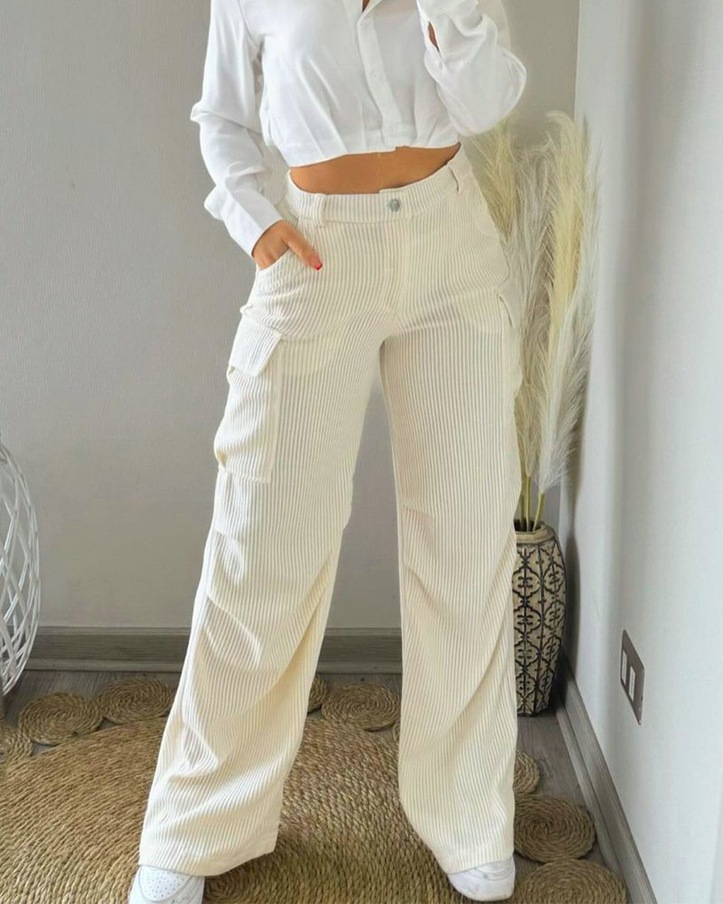 Corduroy Cargo Trousers