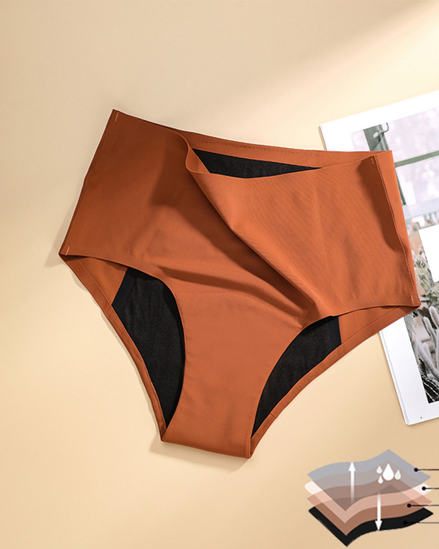 Highly Absorbent Seamless Leak-Proof Physiological Underwear Highly Absorbent Seamless Leak-Proof Physiological Underwear