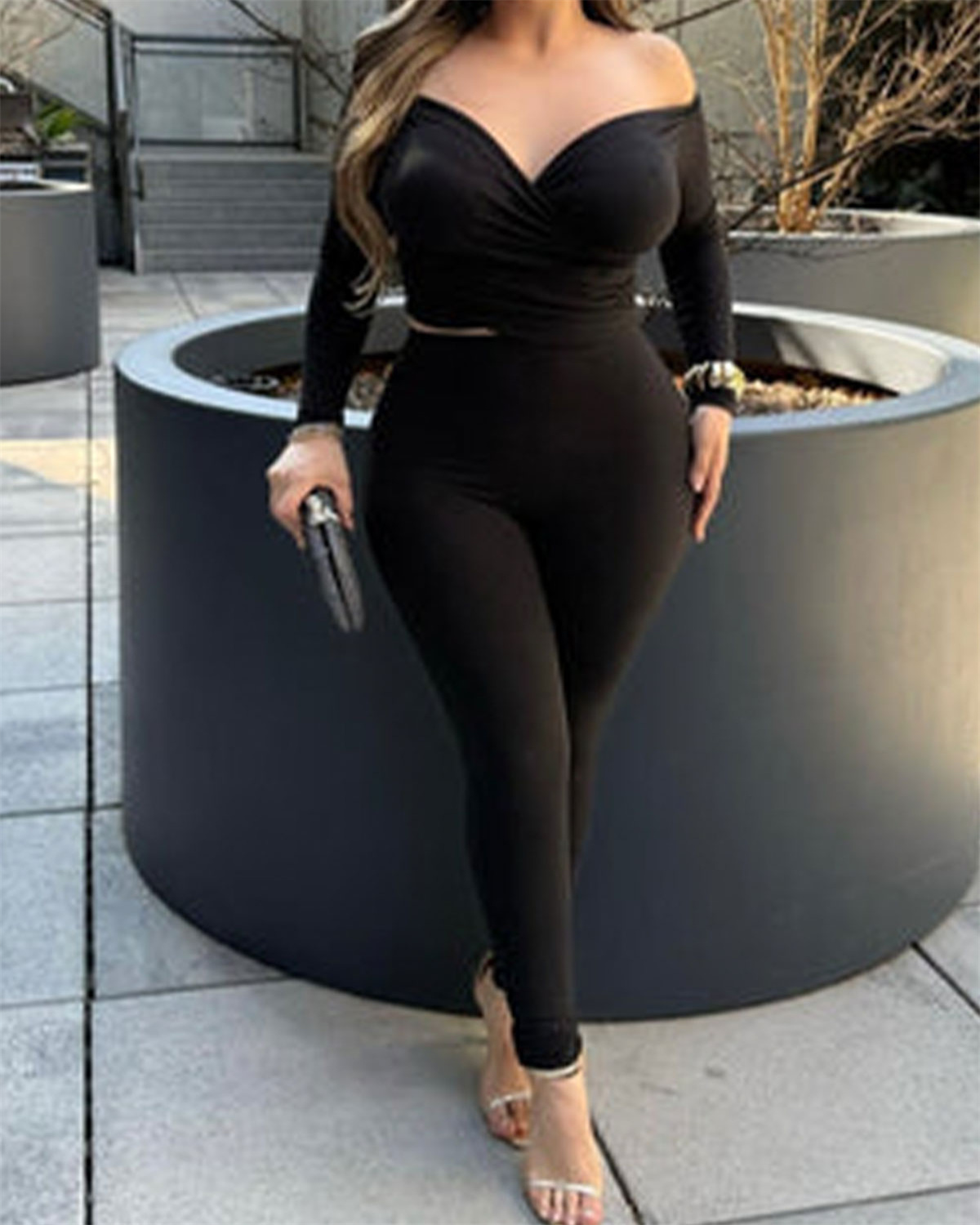 Bandeau Off-shoulder Busty Suit