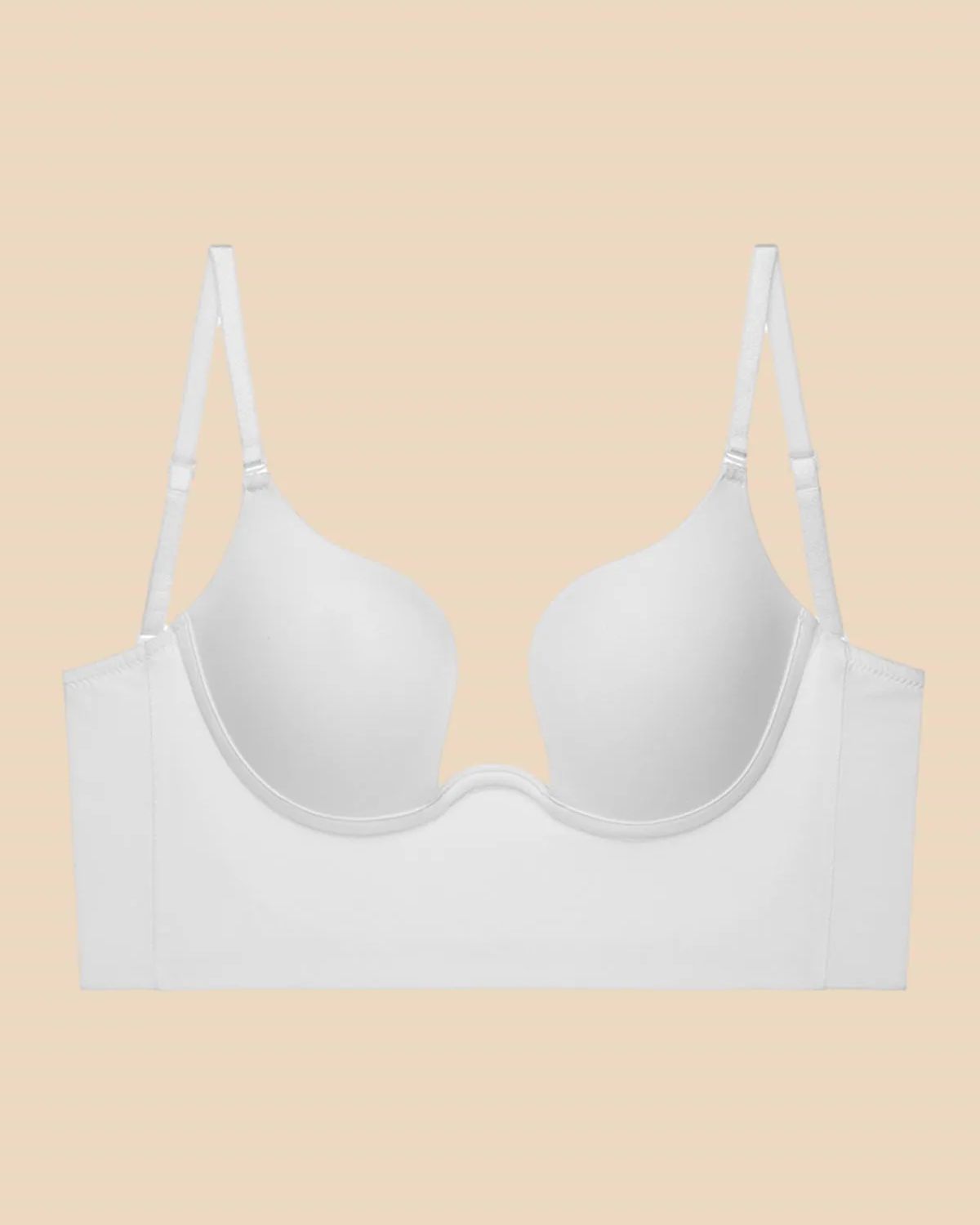 Push Up Low Back Plunge Bra Cleavage-Boosting Light Padding Bra Underwear Push Up Low Back Plunge Bra Cleavage-Boosting Light Padding Bra Underwear