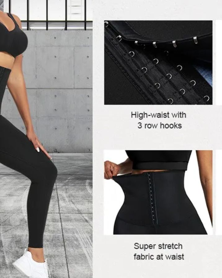 Leggings With Blue Neoprene Tummy Control Ref1291