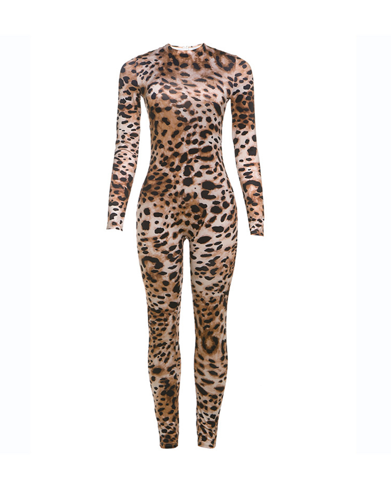 Leopard Print Sexy Jumpsuit Leopard Print Sexy Jumpsuit