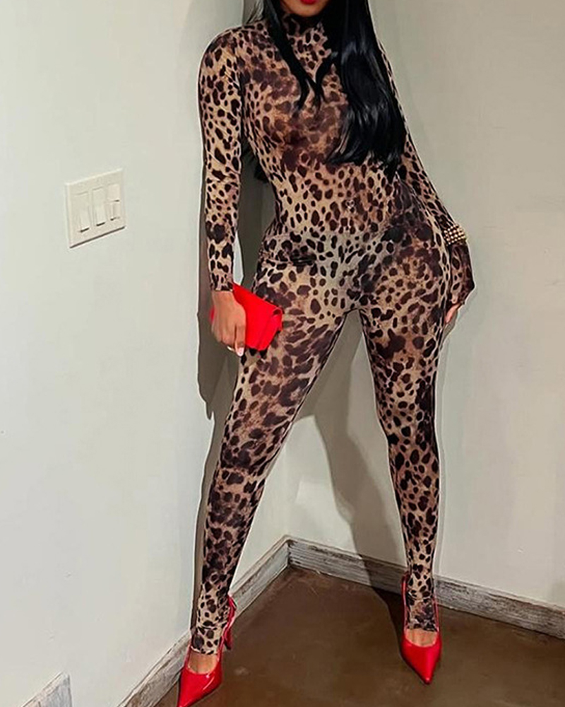 Leopard Print Sexy Jumpsuit Leopard Print Sexy Jumpsuit