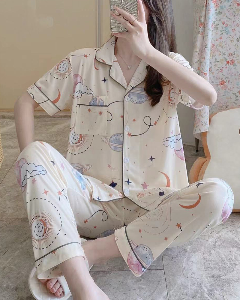 Graffiti Pajamas Long 2 pce Set Graffiti Pajamas Long 2 pce Set