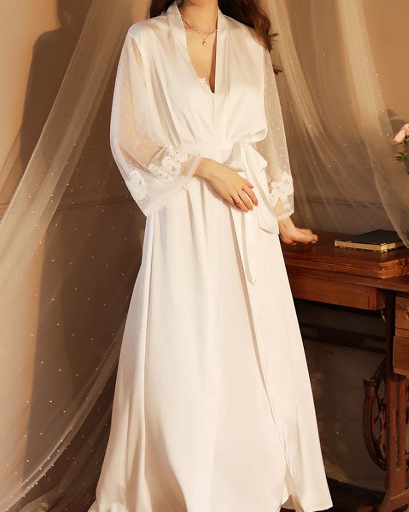 Sexy Lace Embroidered Pajama Set Sexy Lace Embroidered Pajama Set