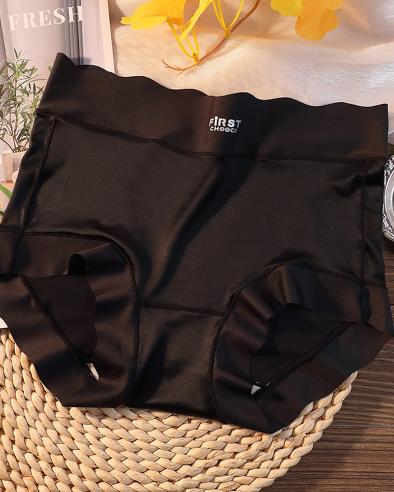 High Waist Tummy Control Silk Antibacterial Crotch Underwear High Waist Tummy Control Silk Antibacterial Crotch Underwear