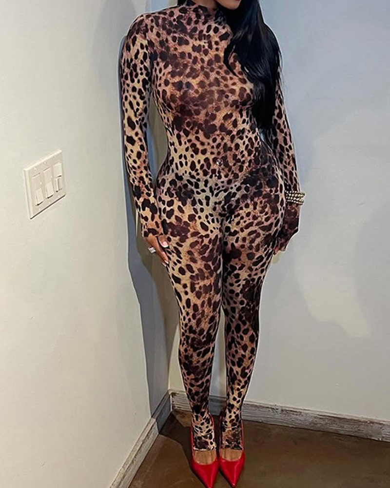 Leopard Print Sexy Jumpsuit Leopard Print Sexy Jumpsuit