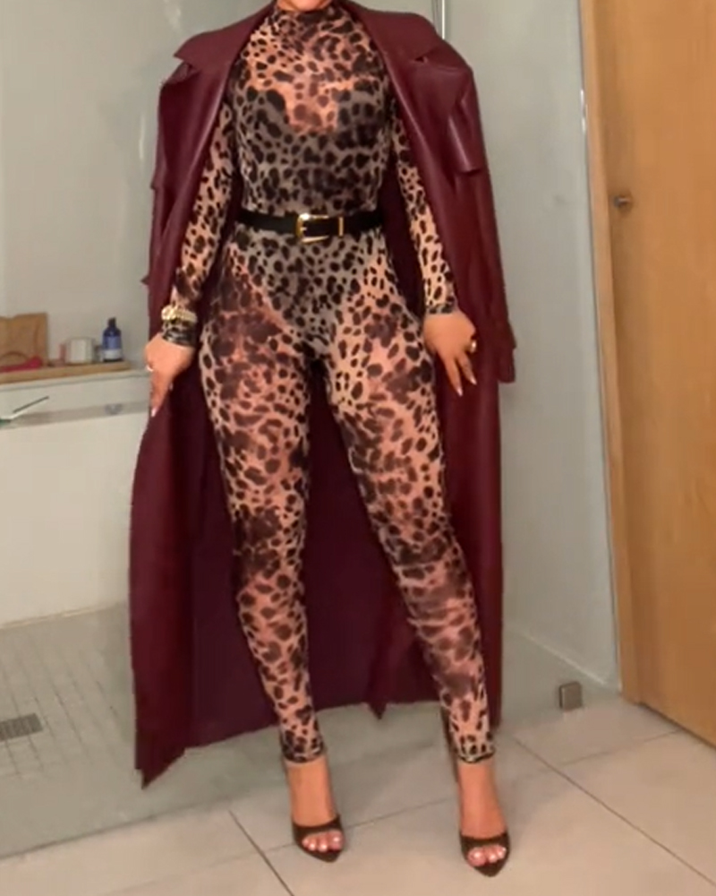 Leopard Print Sexy Jumpsuit Leopard Print Sexy Jumpsuit