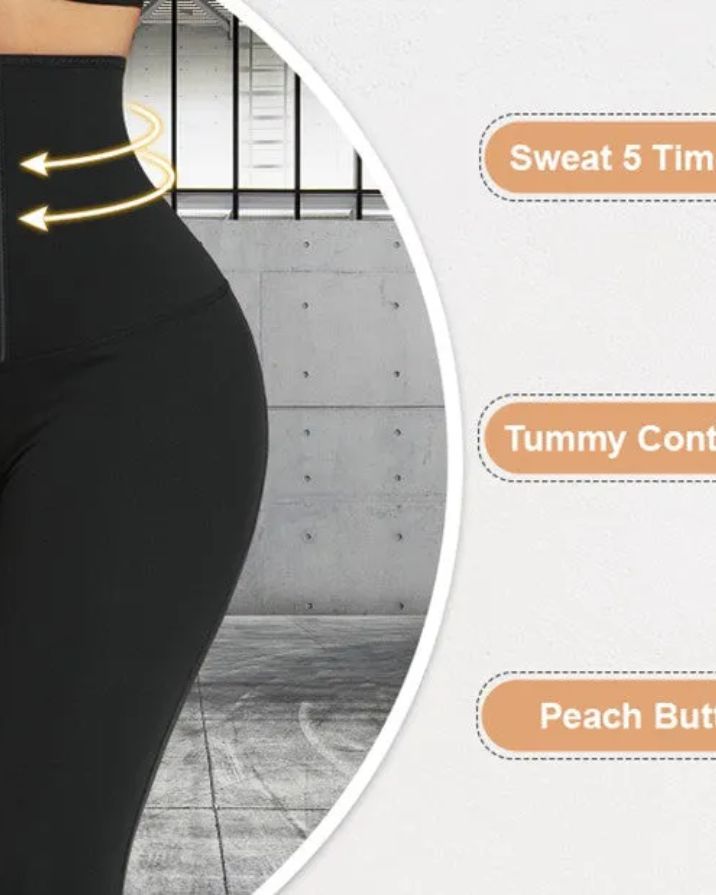 Leggings With Blue Neoprene Tummy Control Ref1291